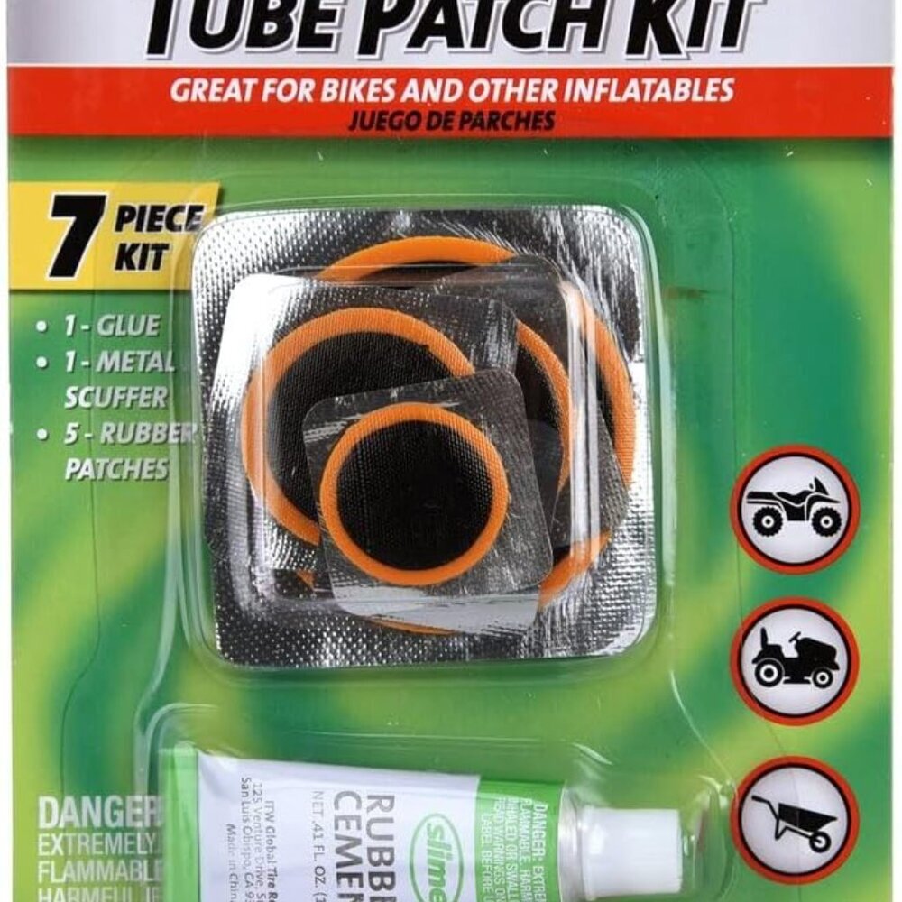 Tube Rubber Patch Kit, for Bikes and Other Inflatables, Contains, 5 Patches, Scu